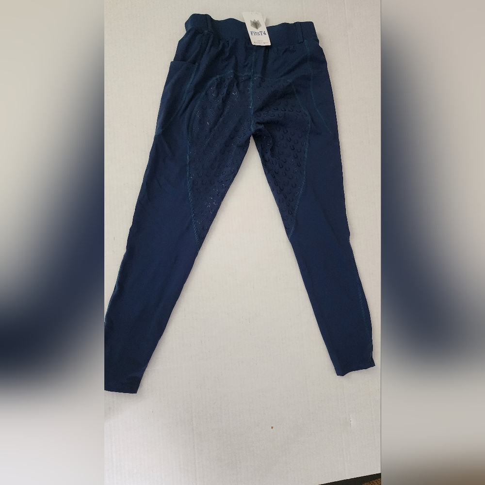 Fits T4 - Blue Equestrian Leggings